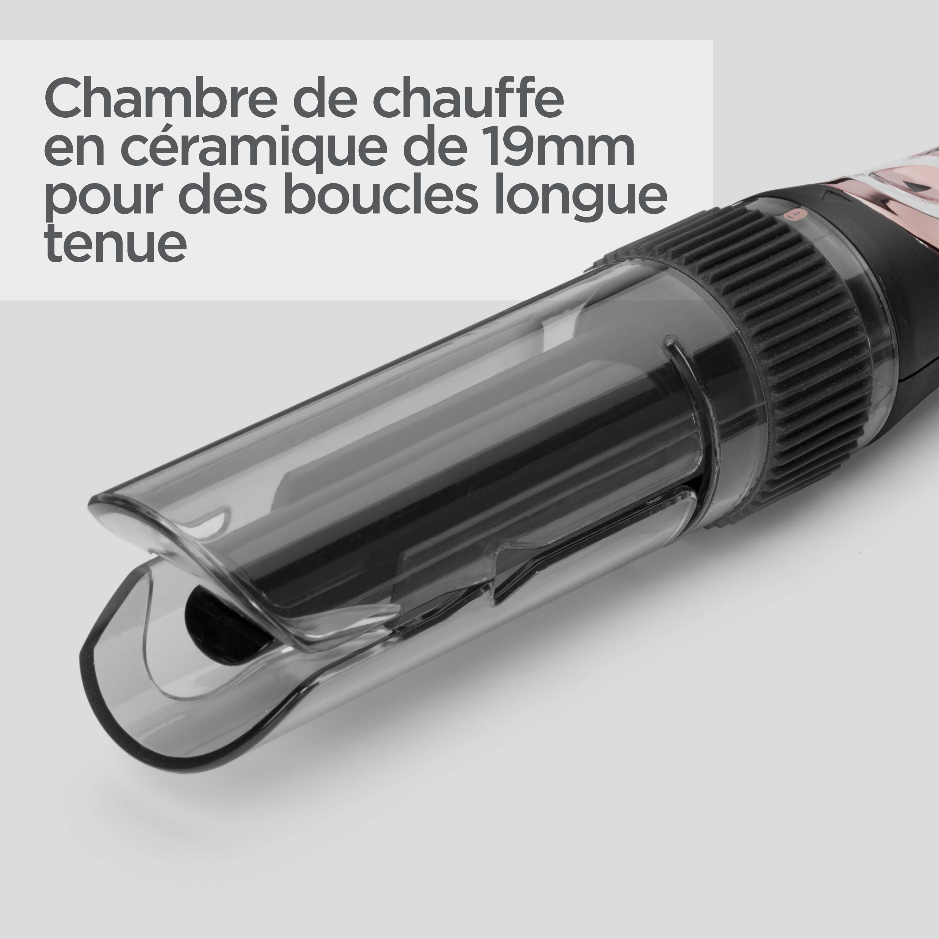 Chambre de chauffe en c&eacute;ramique de 19mm pour des boucles longue tenue
